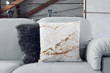 Load image into Gallery viewer, Rose Gold Marble Cushion
